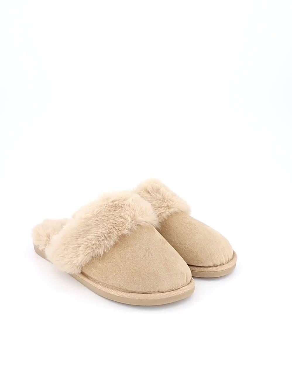 Video of everyday-closed-toe-mule-slipper-tan