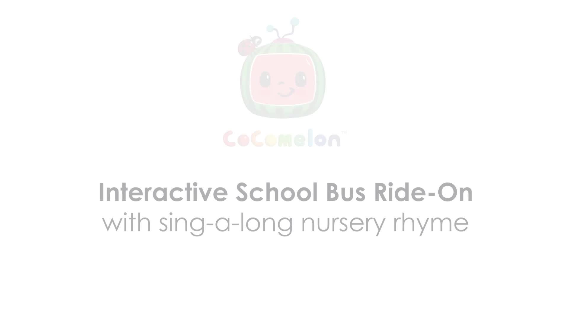 Image thumbnail 8 of 8 of Cocomelon School Bus Ride-On with Sing-Along Nursery Rhymes