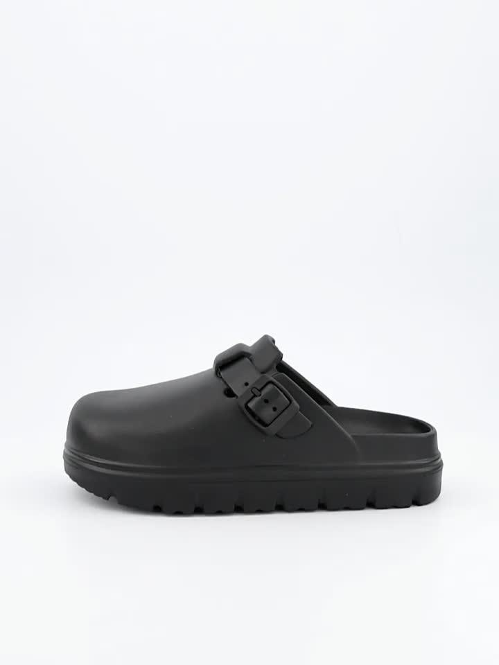 Video of everyday-eva-closed-toe-clog-with-buckle-black