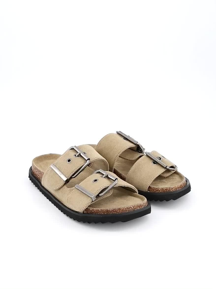 Video of everyday-extra-wide-fit-footbed-sandals-taupe
