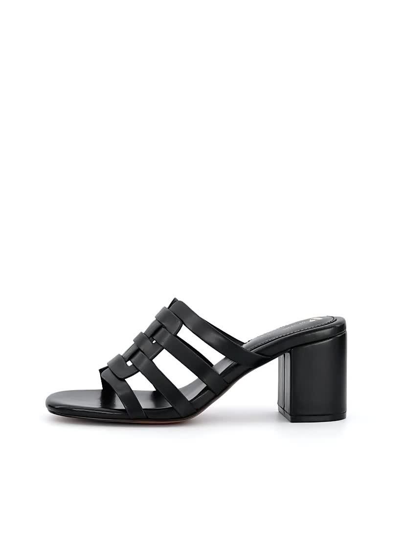 Image thumbnail 7 of 7 of V by Very Block Heel Mule Sandal - Black