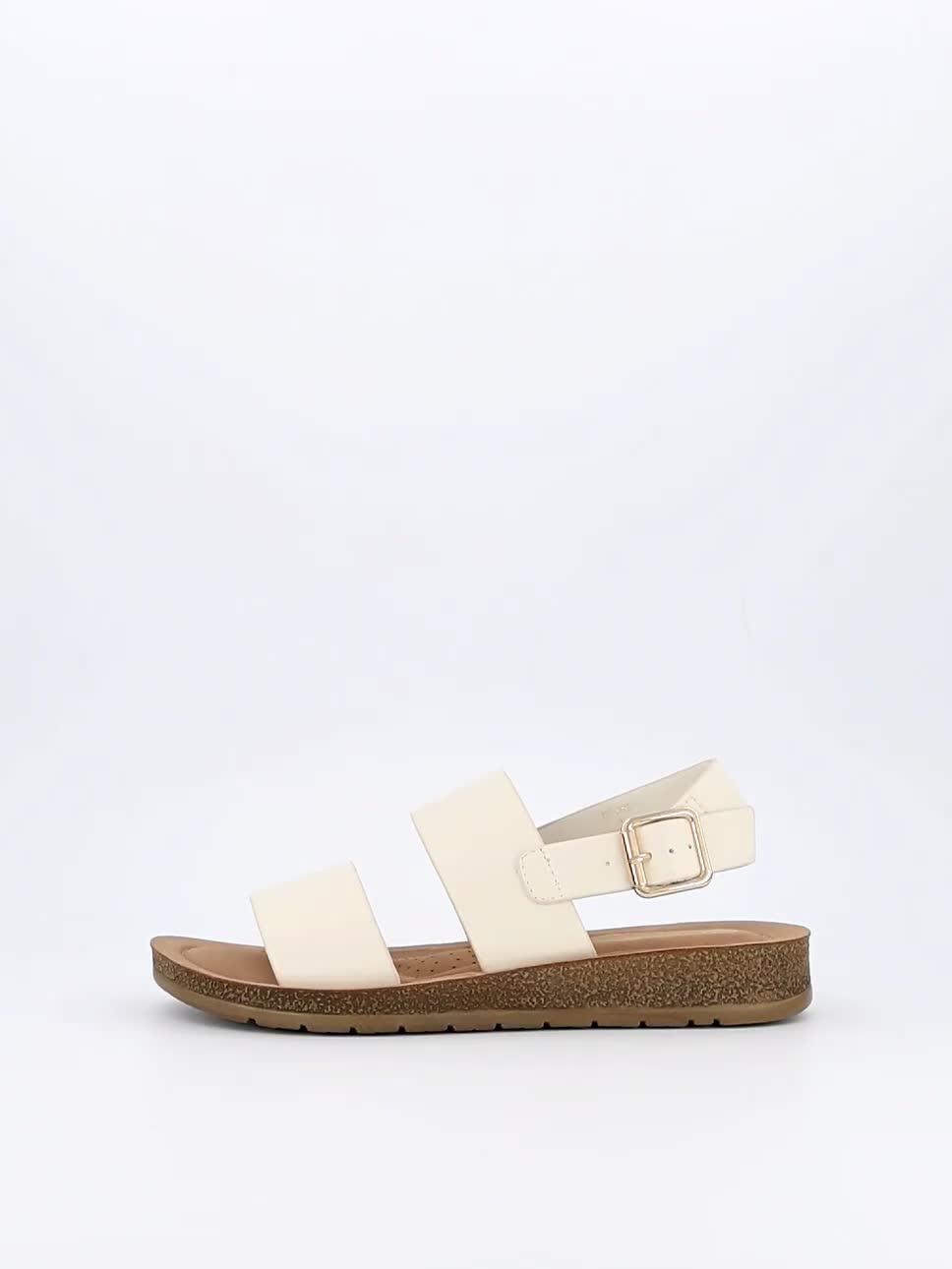 Video of v-by-very-comfort-comfort-twin-strap-sandals-cream