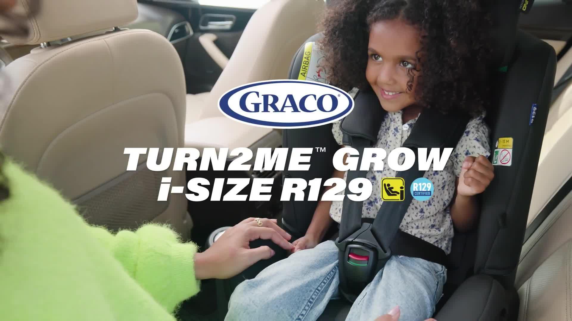 Image thumbnail 8 of 8 of Graco Turn2Me Grow i-Size R129 360&ordm; Rotating ISOFIX Car Seat - Midnight