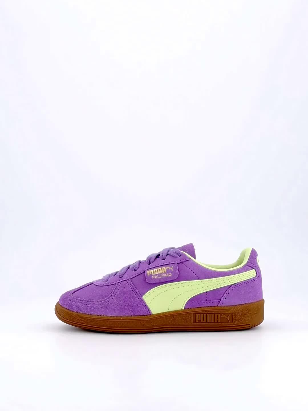 Video of puma-junior-palermo-trainers-purple
