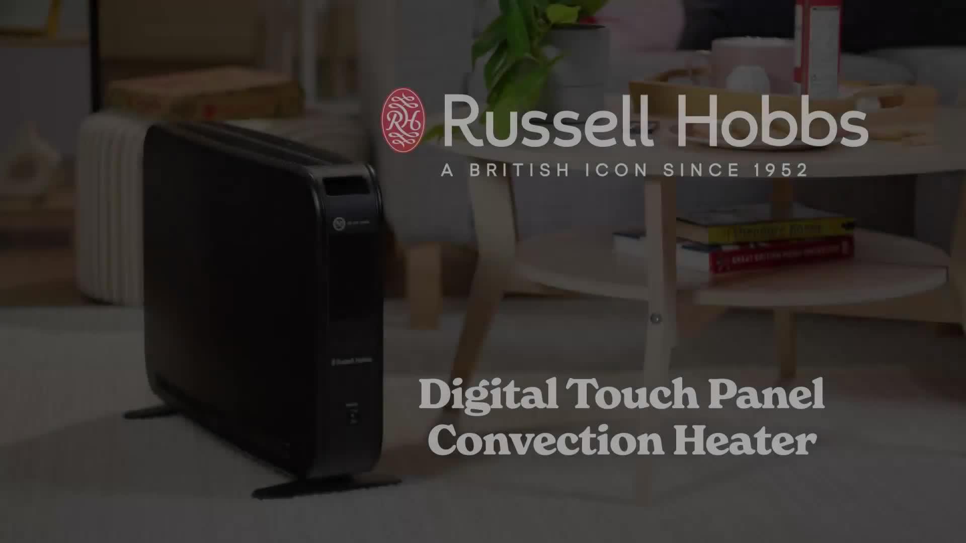 Image thumbnail 7 of 7 of Russell Hobbs 2kw Digital Touch Panel Convection Heater - Black
