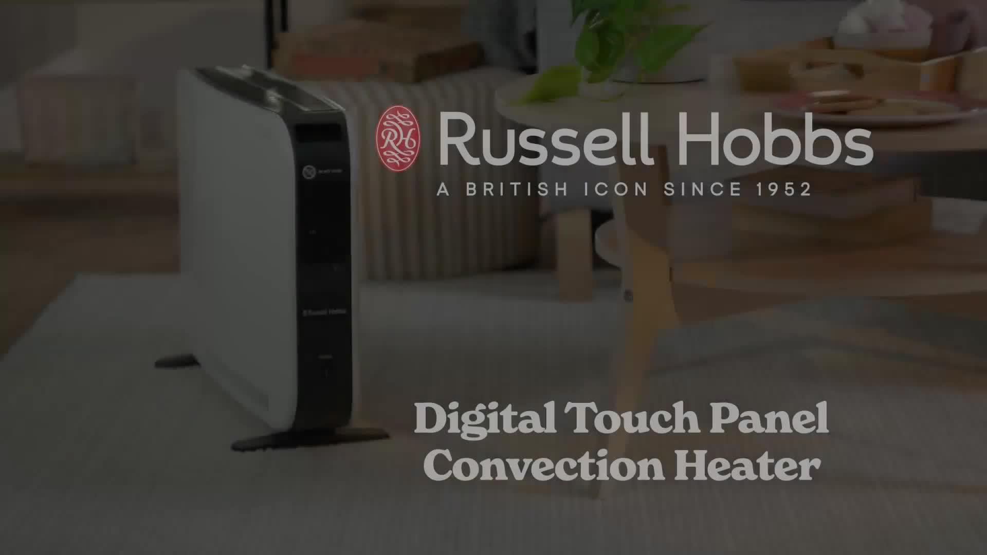 Image thumbnail 7 of 7 of Russell Hobbs 2kW Digital Touch Panel Convection Heater - White