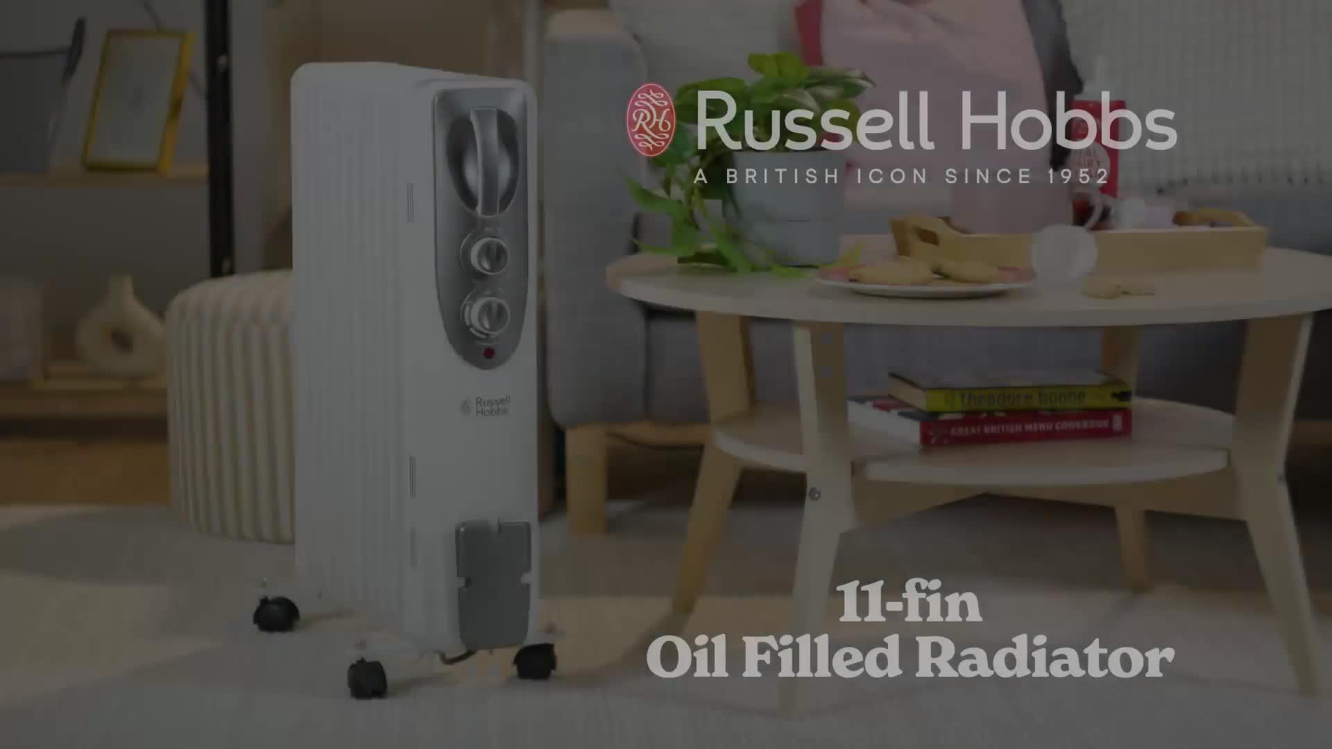 Video of russell-hobbs-25kwnbsp11-finnbspoil-filled-radiator--nbspwhite