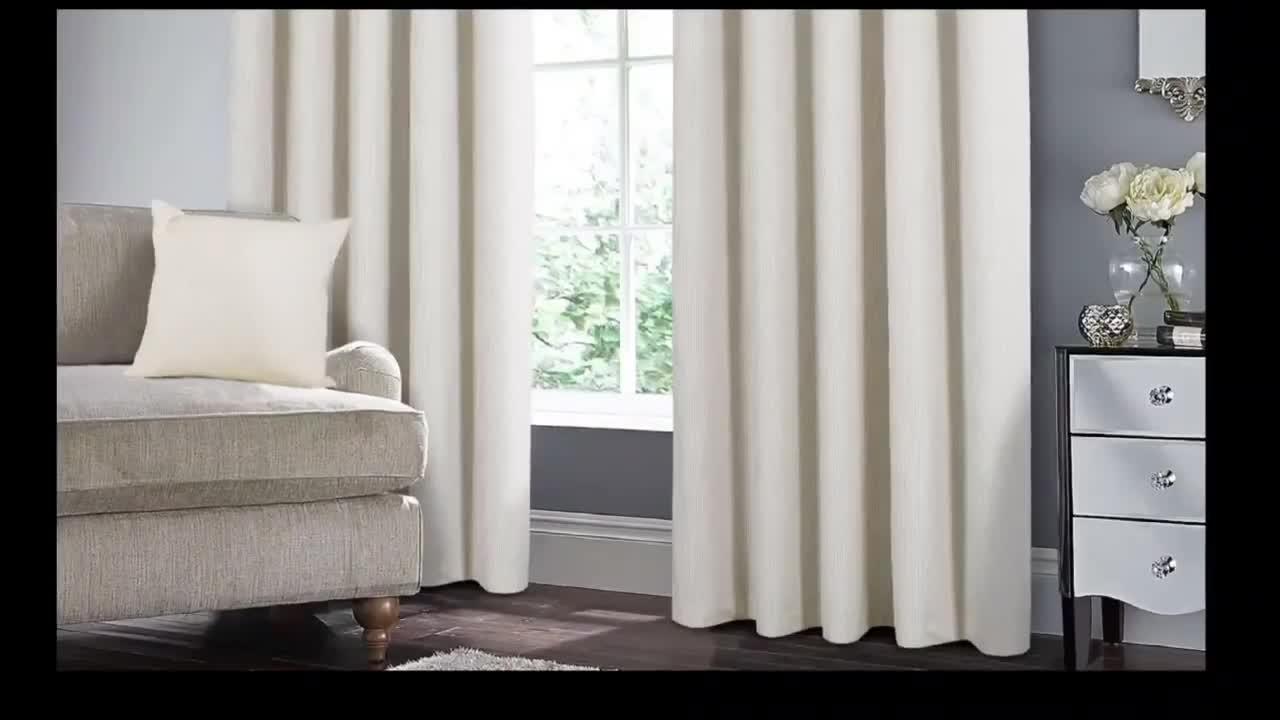 Video of very-home-linnea-cord-thermal-blackout-eyelet-curtainsnbsp