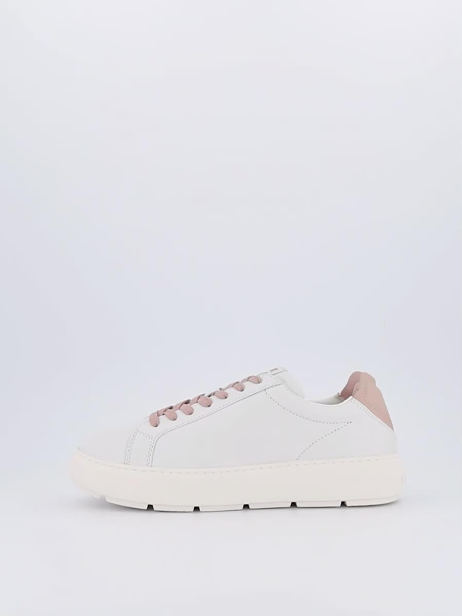 Video of love-moschino-chunky-glitter-heart-trainers-white