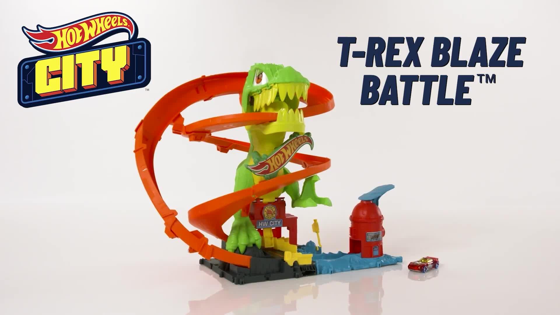 Image thumbnail 8 of 8 of Hot Wheels City T-Rex Blaze Battle