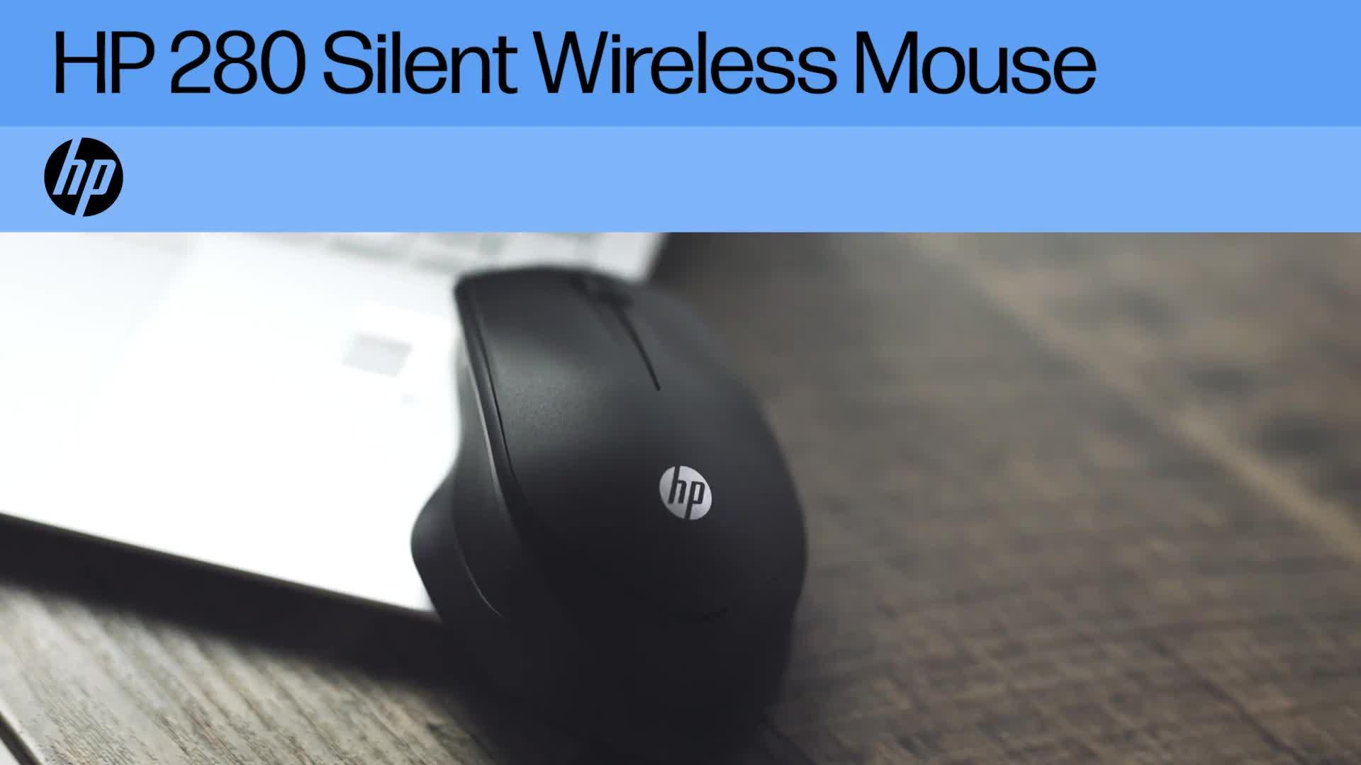 Video of hp-280-silent-pc-wireless-mouse-comfortable-amp-ergonomic-design-90-noise-reduction-up-to-18-months-battery-nbsp--nbspblack