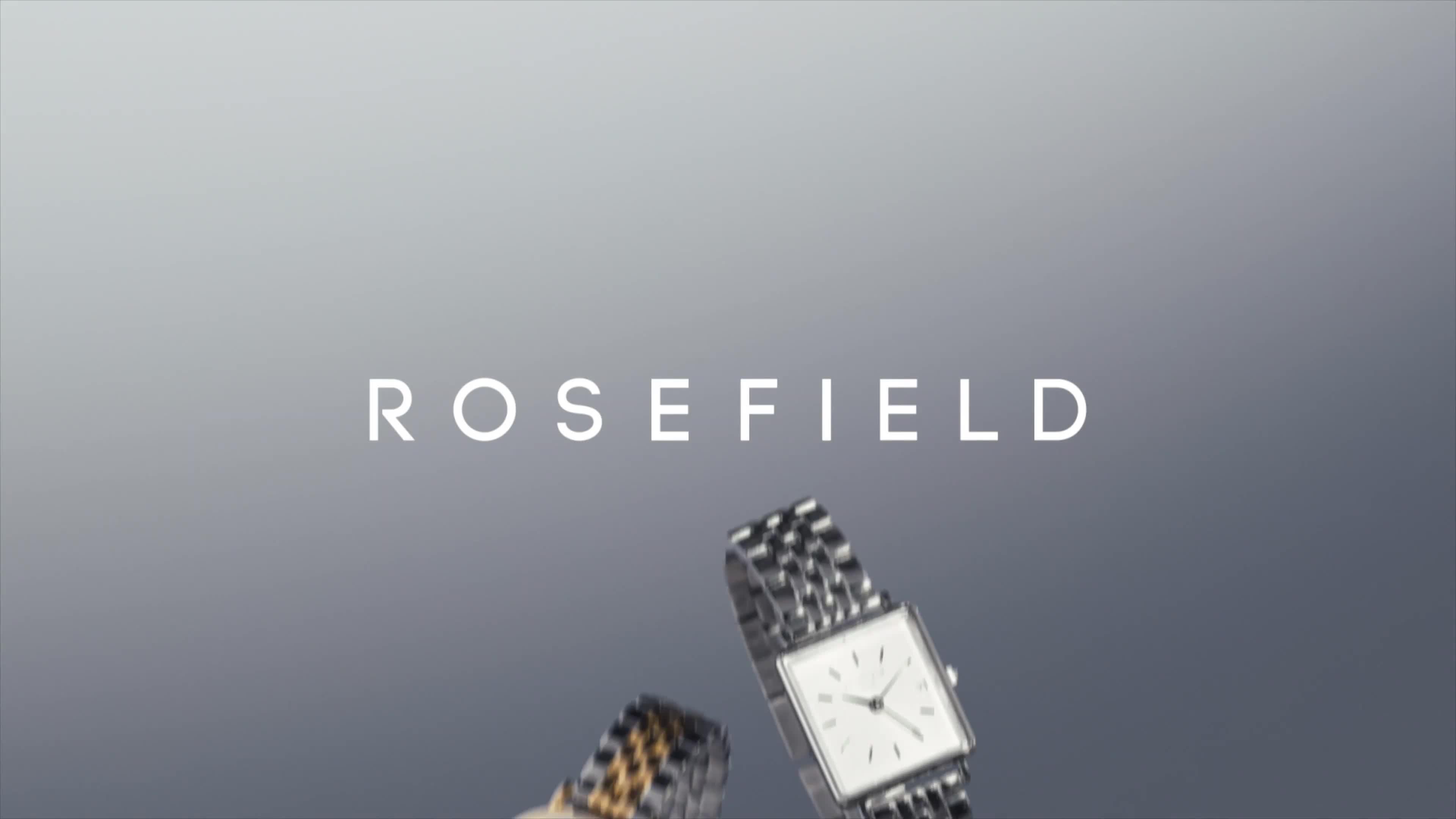 Video of rosefield-octagon-xs-black-sunray-dial-in-a-gold-ip-case-and-stainless-steel-bracelet