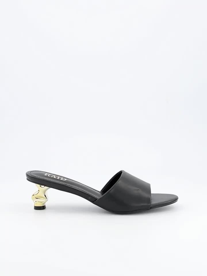 Video of raid-athena-heeled-sandals-black