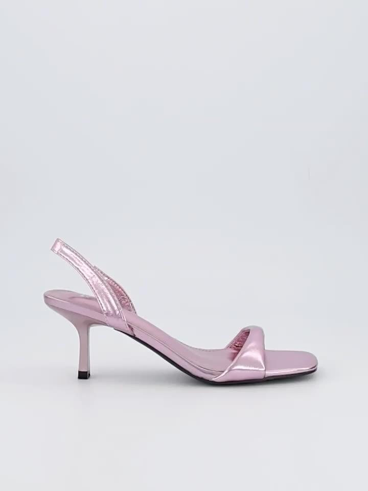 Video of raid-dorenna-sandals-heel-pink