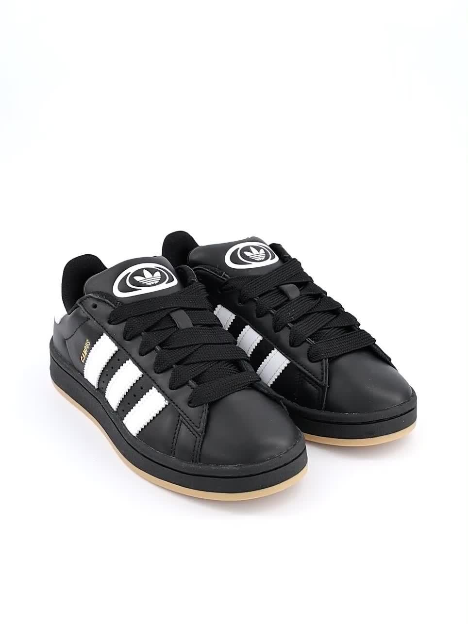 adidas Originals Unisex Campus 00S Trainers - Black/White | Littlewoods