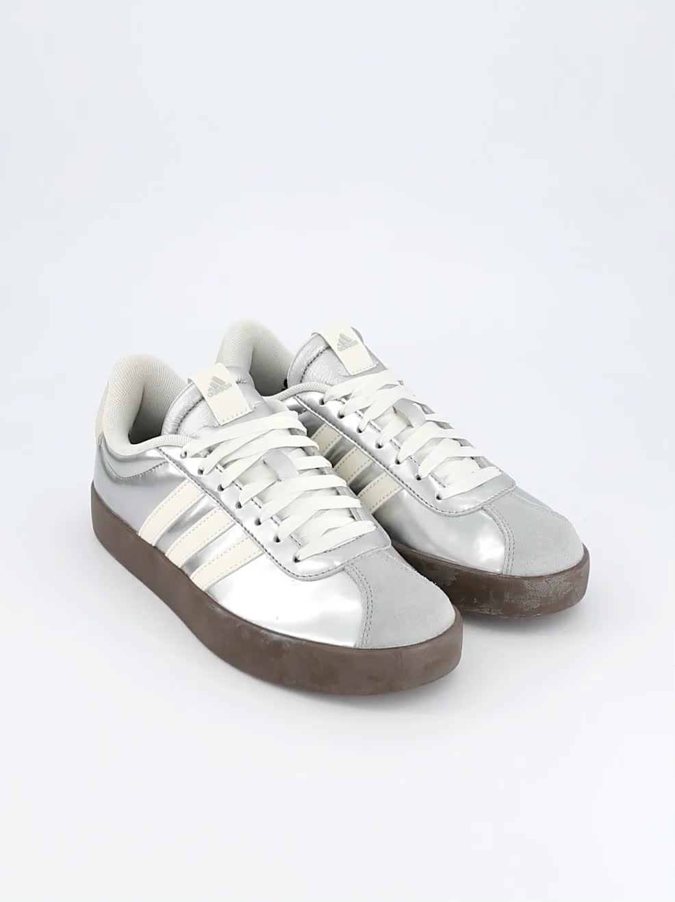 Video of adidas-sportswear-womens-vl-court-30-trainers-grey