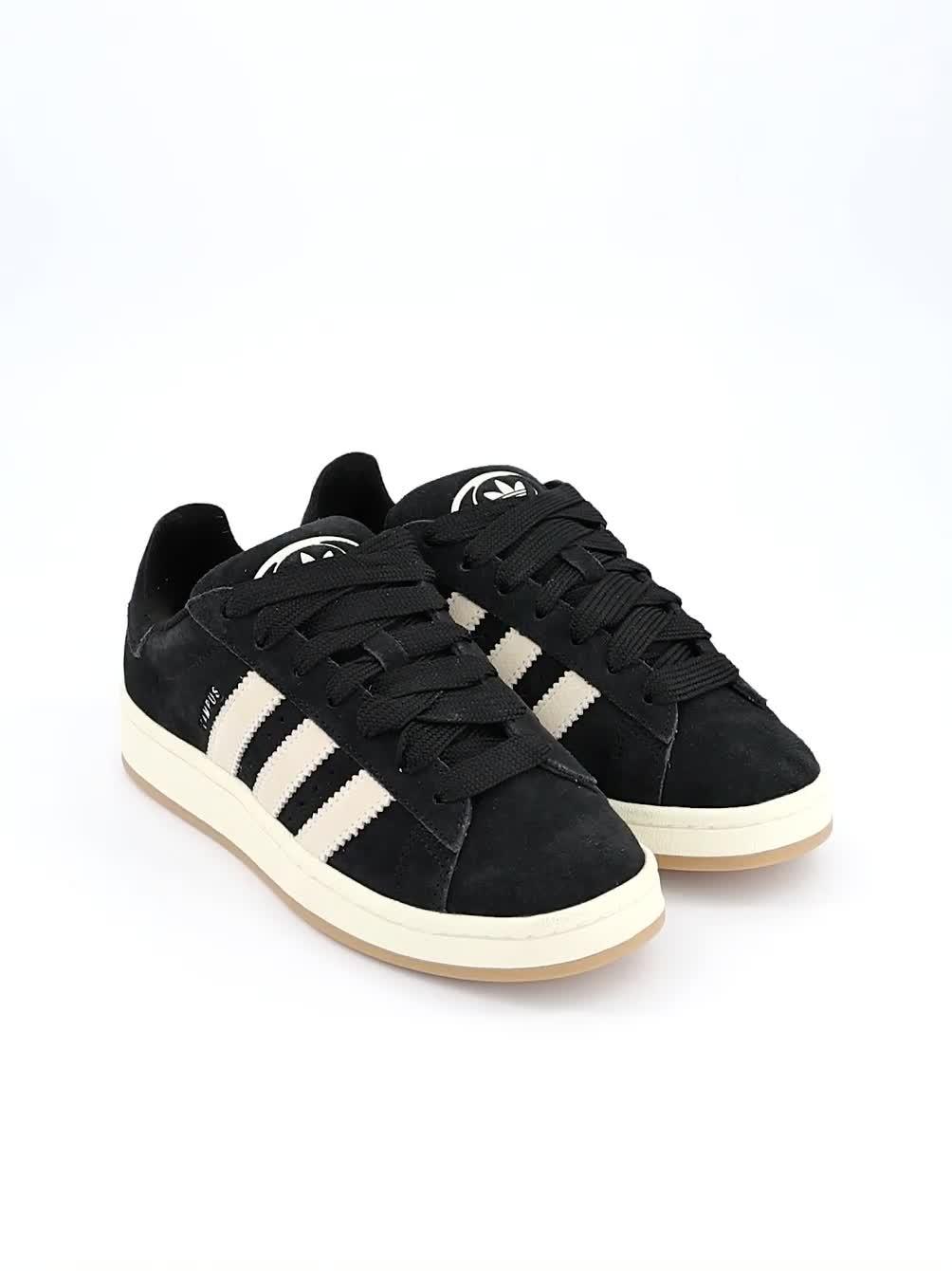 Video of adidas-originals-womens-campus-00s-trainers-black