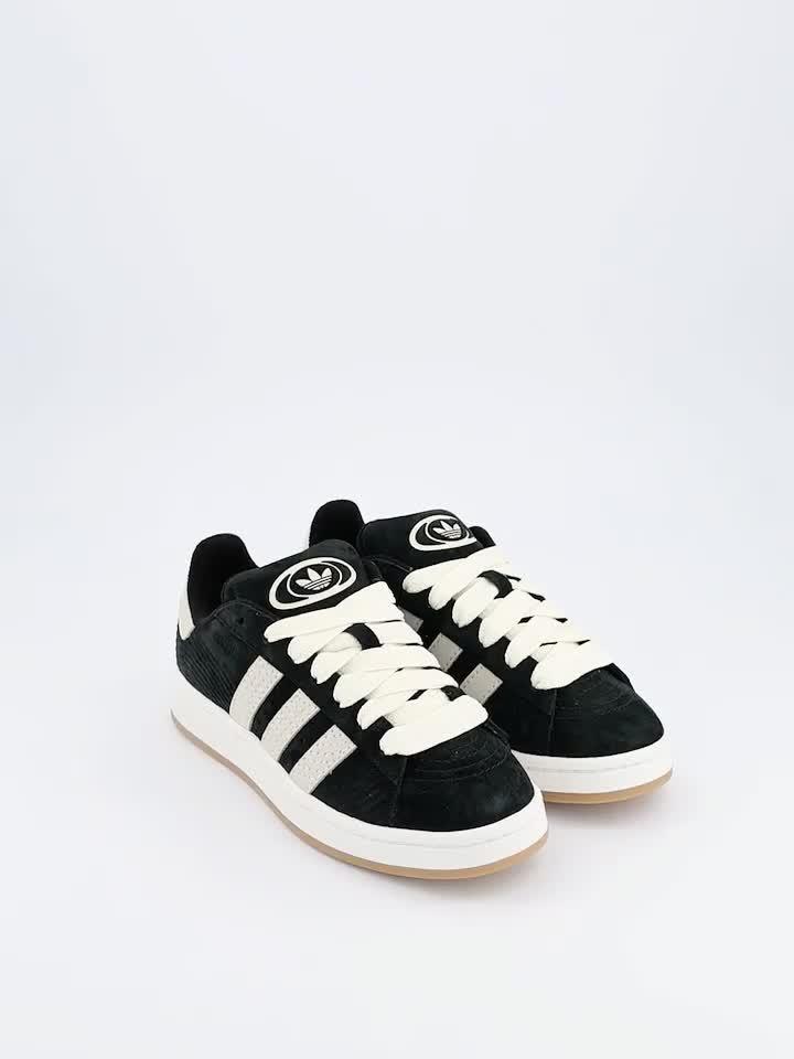 Video of adidas-originals-womens-campus-00s-trainers-blackoff-white