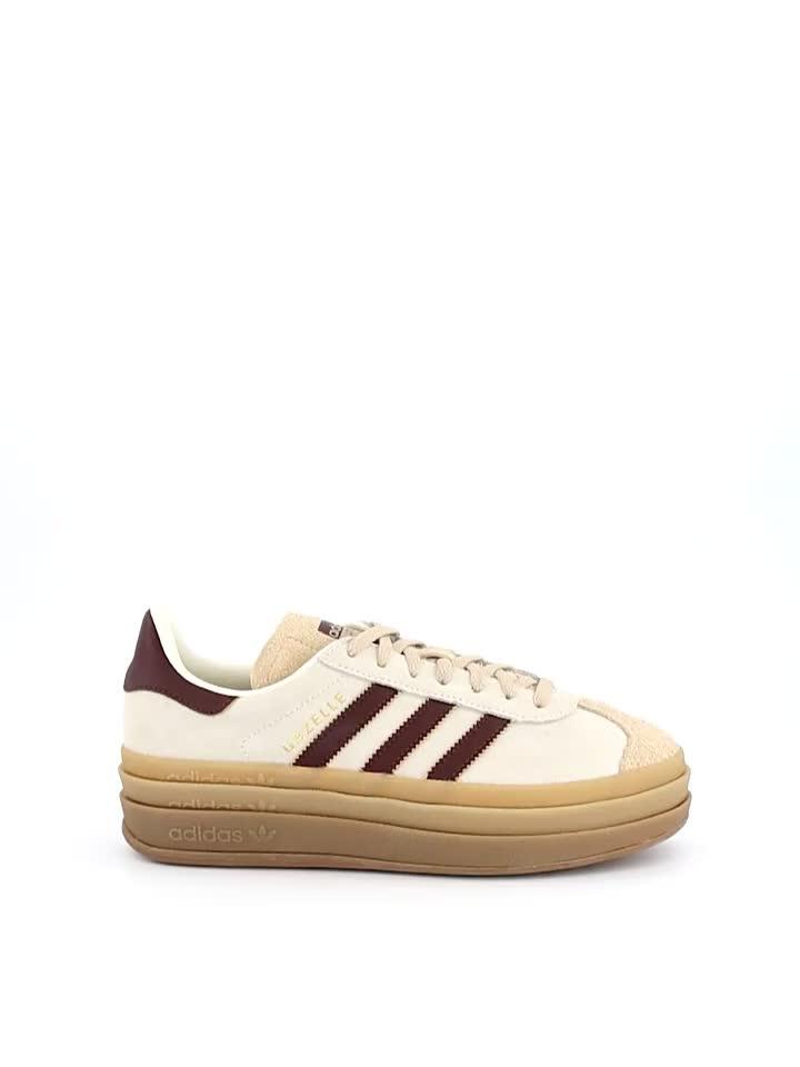Video of adidas-originals-womens-gazelle-bold-trainers-beige