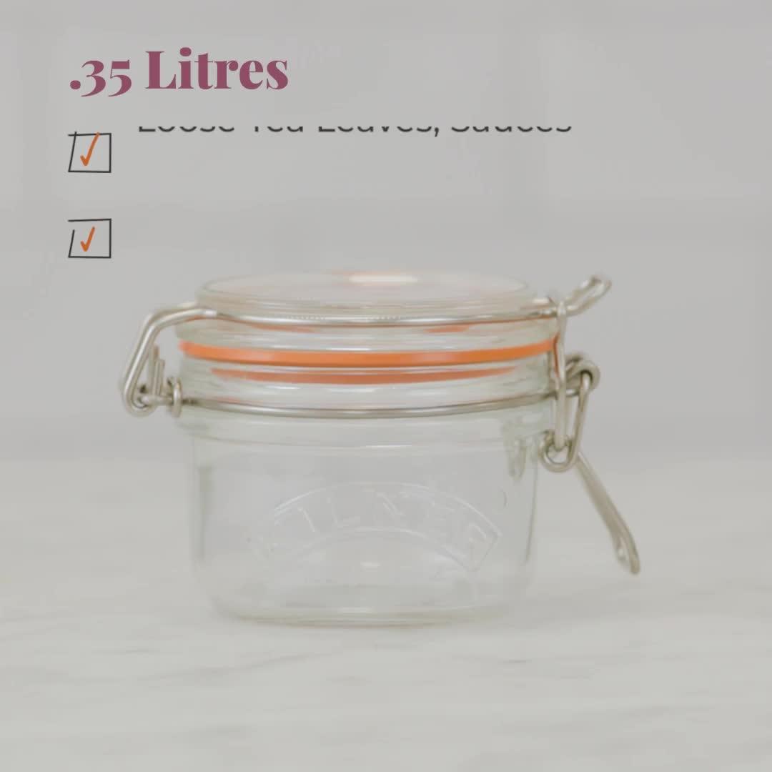 Video of kilner-set-of-4-clip-top-round-jars-1l