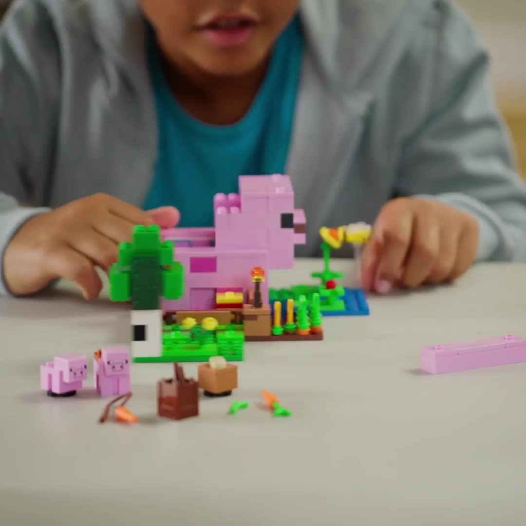 Video of lego-minecraft-the-baby-pig-house-toy-for-kids-21268