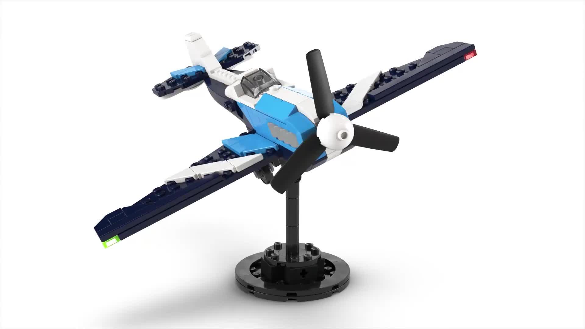 Video of lego-creator-3in1-aircraft-race-plane-toy-set-31160