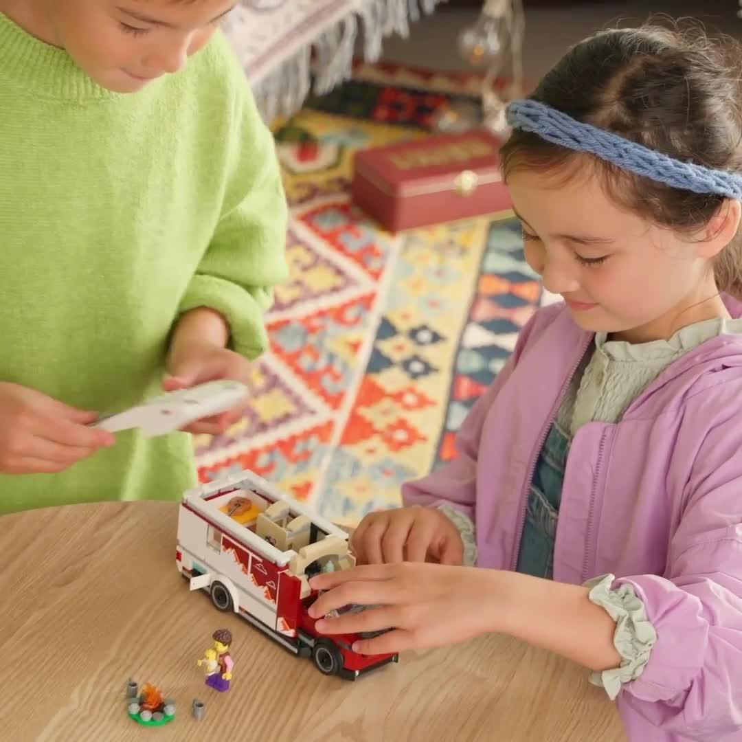 Video of lego-city-holiday-adventure-camper-van-toy-60454