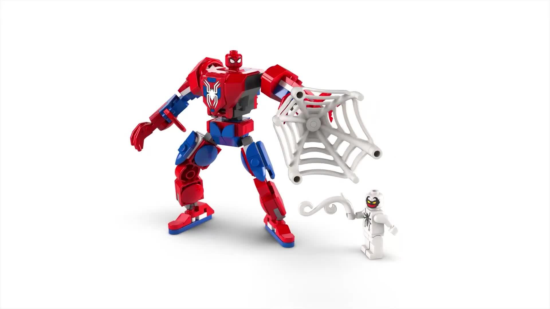 Video of lego-marvel-spider-man-mech-vs-anti-venom-76308