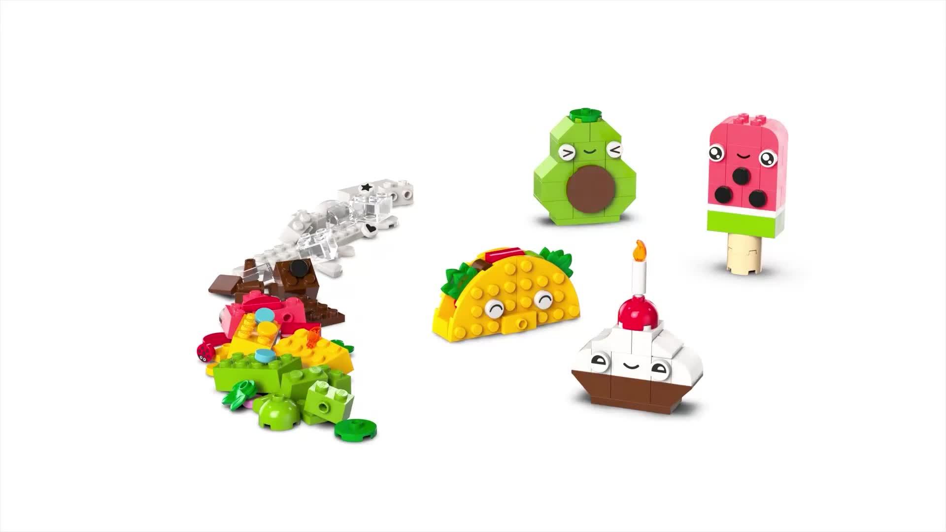 Video of lego-classic-creative-food-friends-toy-playset-11039