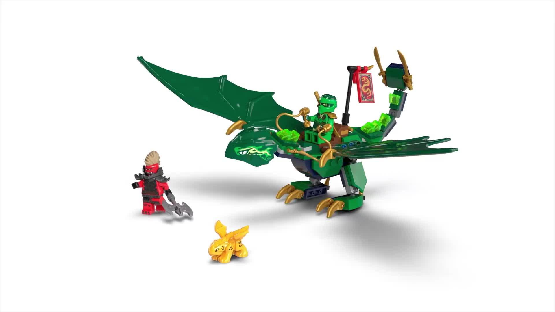 Image thumbnail 8 of 8 of LEGO Ninjago Lloyd&rsquo;s Green Forest Dragon Toy 71829