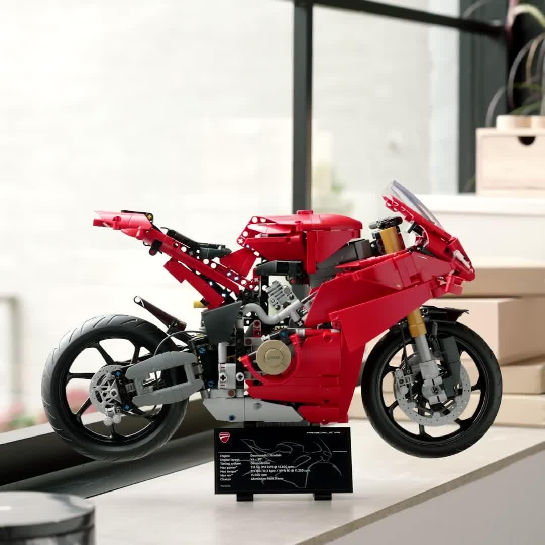 LEGO Technic Red Ducatti Motorbike 42202 Littlewoods