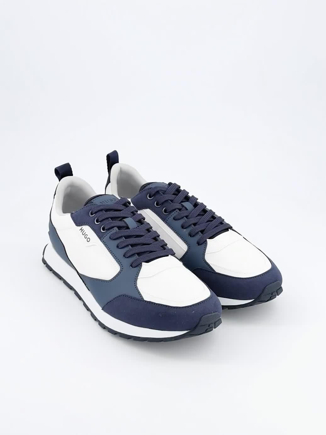Image thumbnail 7 of 7 of HUGO Men's Icelin Lace Runner Trainers - Blue