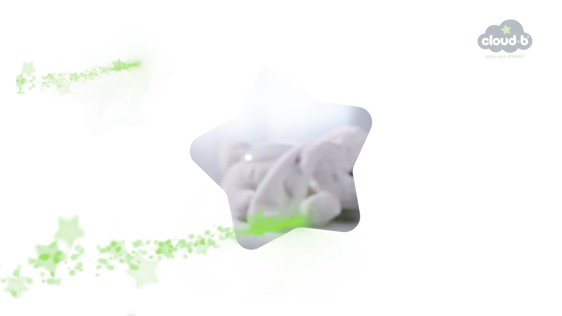 Video of cloudb-twilight-buddies-bunny-night-light-projector-sleeping-aid