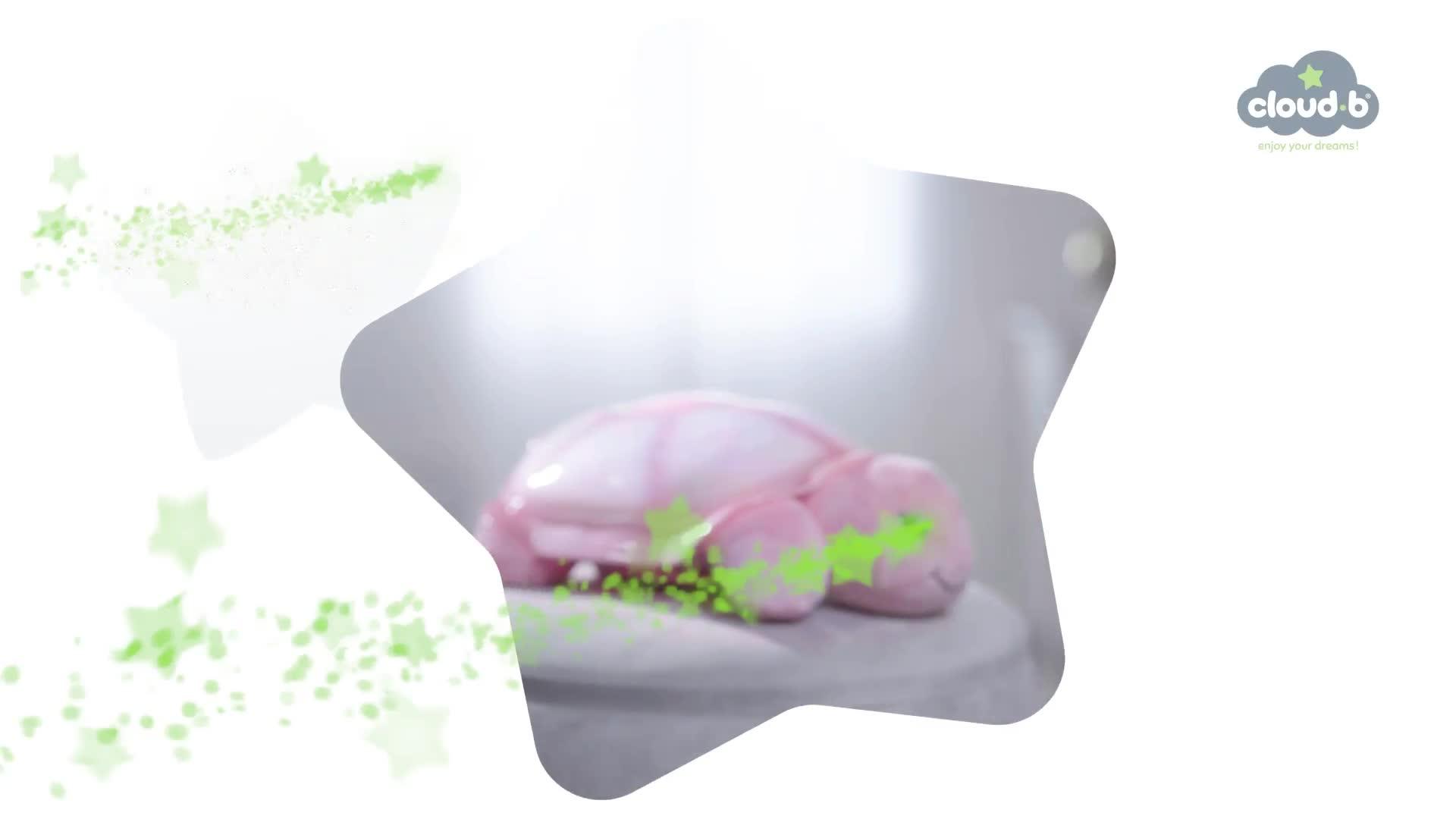 Video of cloudb-twinkling-twilight-turtle-aqua-night-light-projector-sleeping-aid