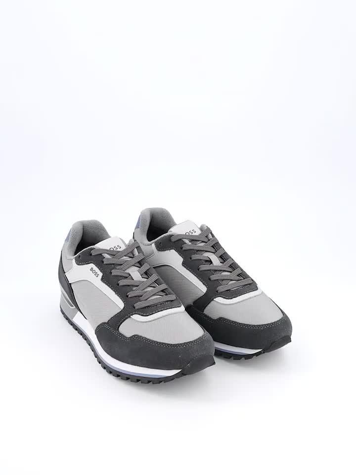 Video of boss-parkour-l-running-trainers-medium-grey