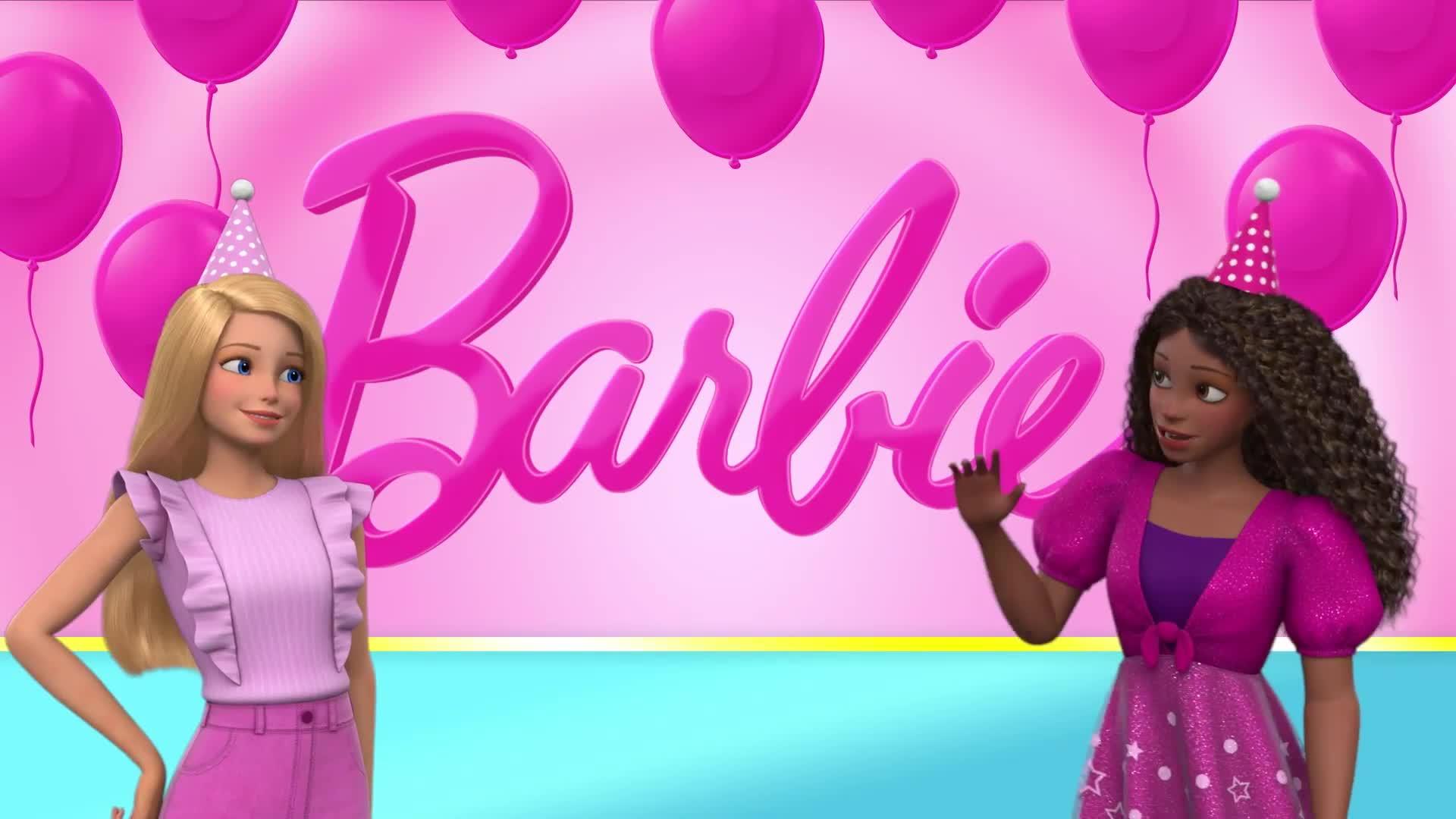 Video of barbie-party-unboxed-pet-birthday-series-doll-3