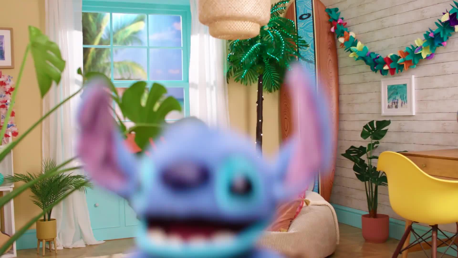 Video of disney-chatty-stitch-deluxe-puppetronic-plush-interactive-toy-figure