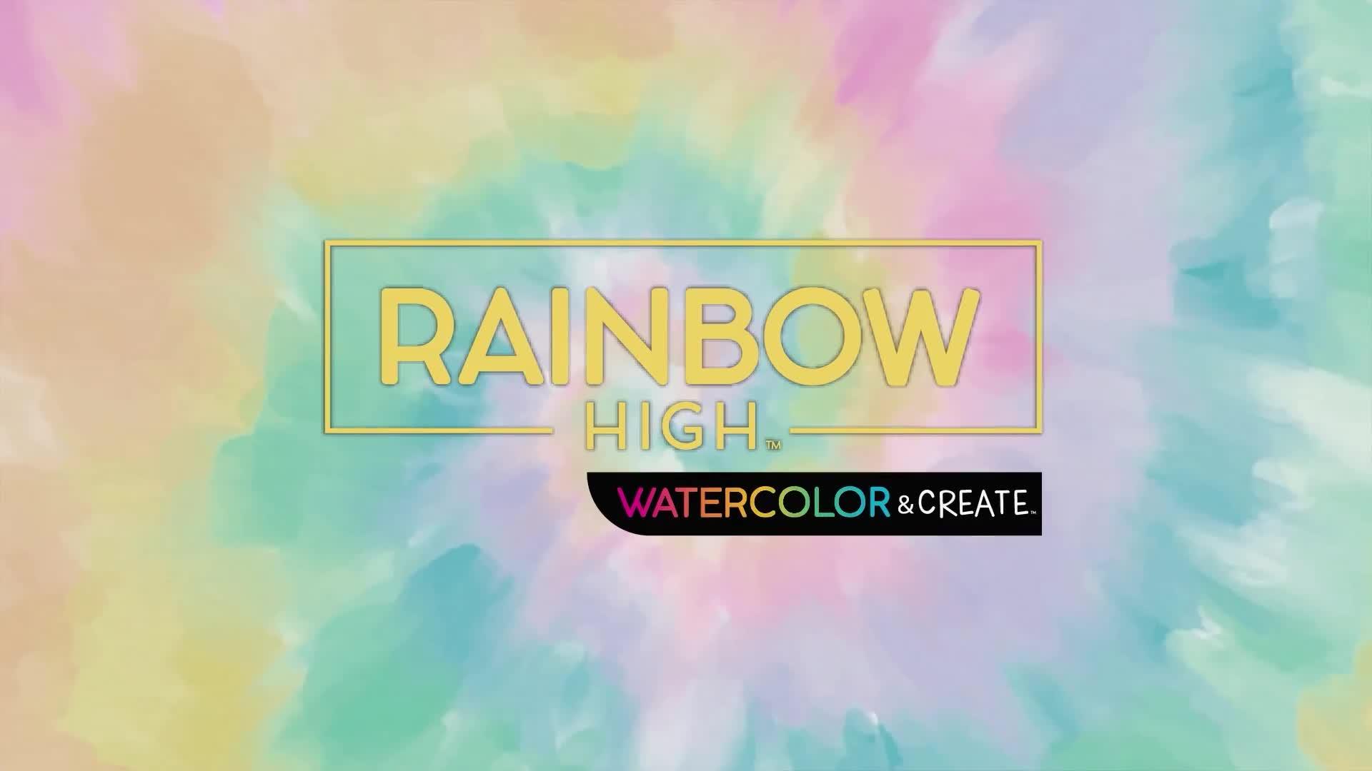 Video of rainbow-high-watercolor-amp-create-fashion-doll--brown-eyes