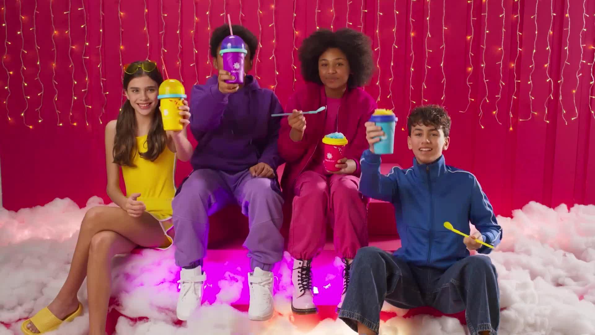 Video of chill-factor-slushy-maker-colour-shock-perfectly-pink