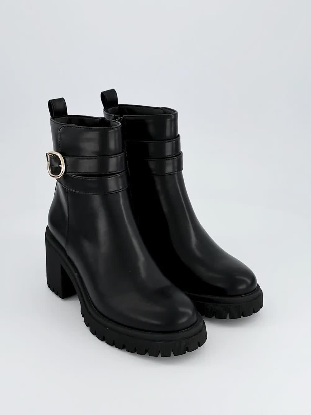 Image thumbnail 7 of 7 of V by Very Block Heel Chunky Chelsea Ankle Boots - Black