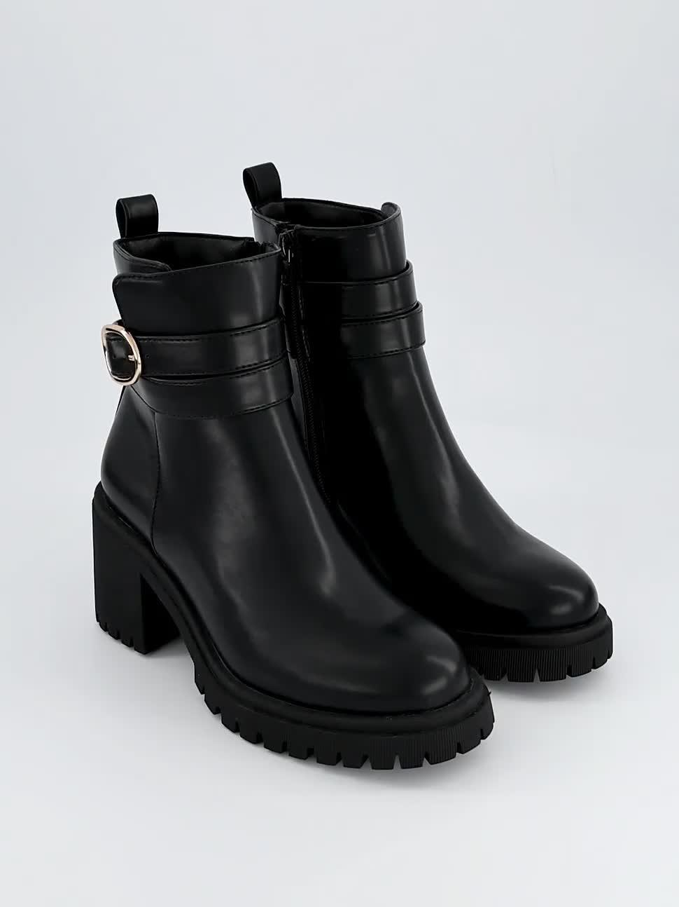 Image thumbnail 7 of 7 of V by Very Wide Block Heel Chunky Chelsea Ankle Boot - Black