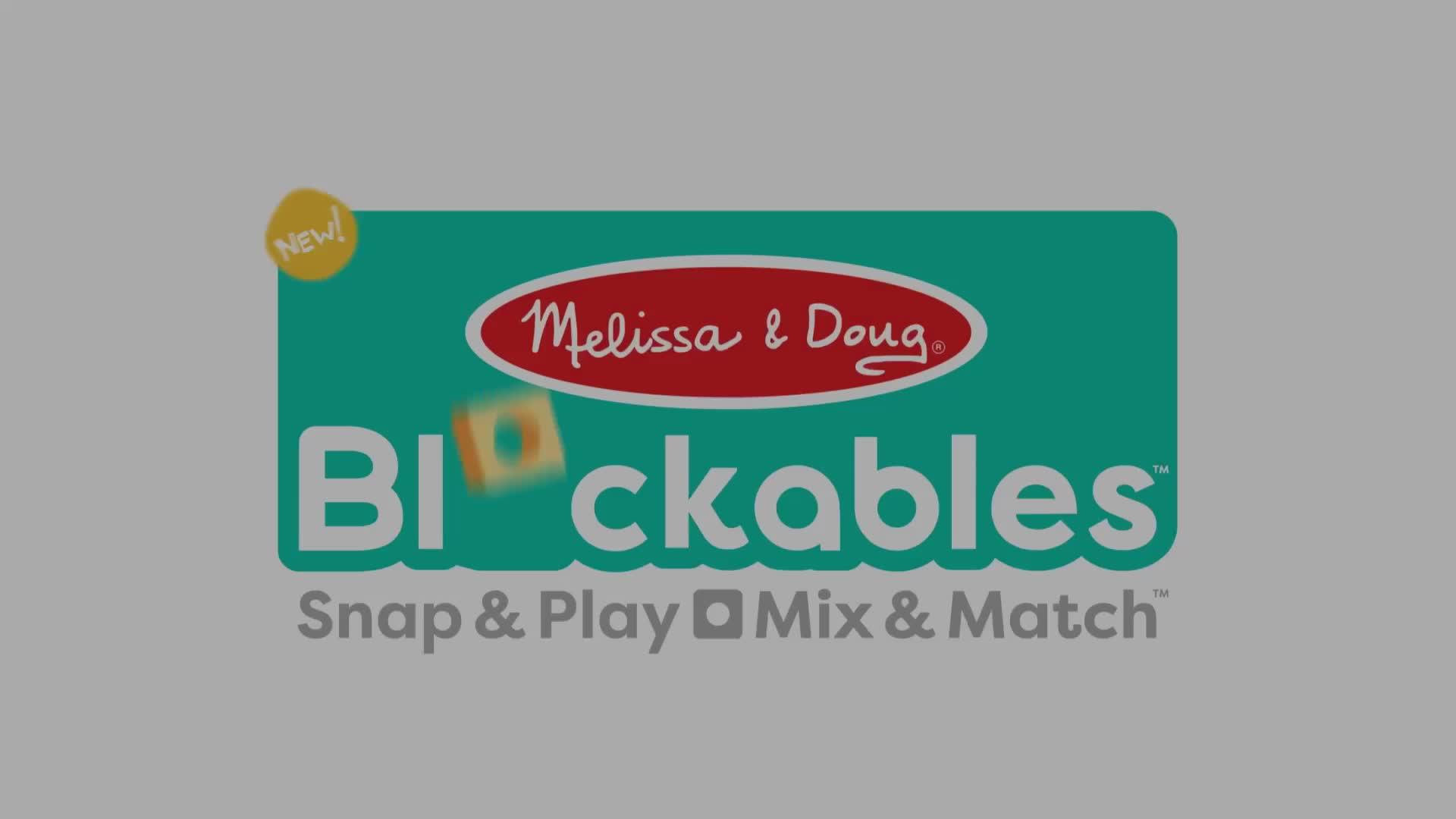 Image thumbnail 8 of 8 of Melissa & Doug Blockables Town Play Set