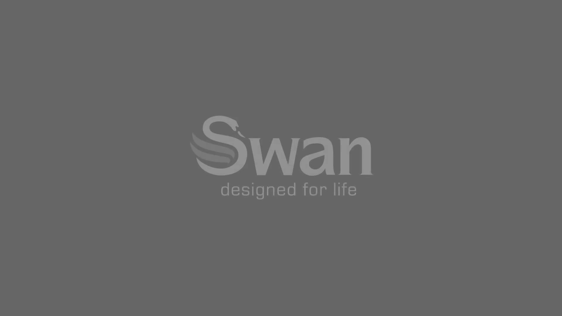 Video of swan-sr11010grne-retro-grey-top-mounted-fridge-freezer-208l