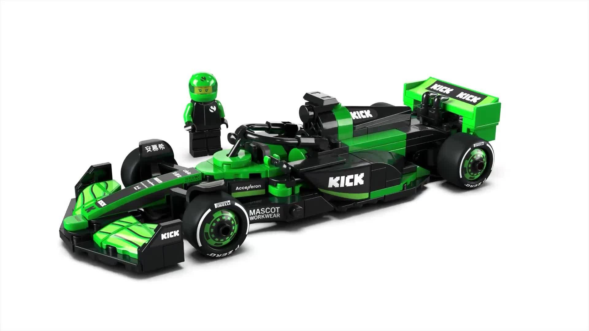 Video of lego-speed-champions-kick-sauber-f1-team-c44-race-car-77247