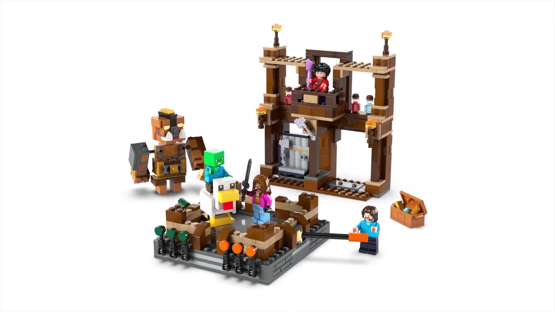 Image thumbnail 8 of 8 of LEGO Minecraft Woodland Mansion Fighting Ring 21272
