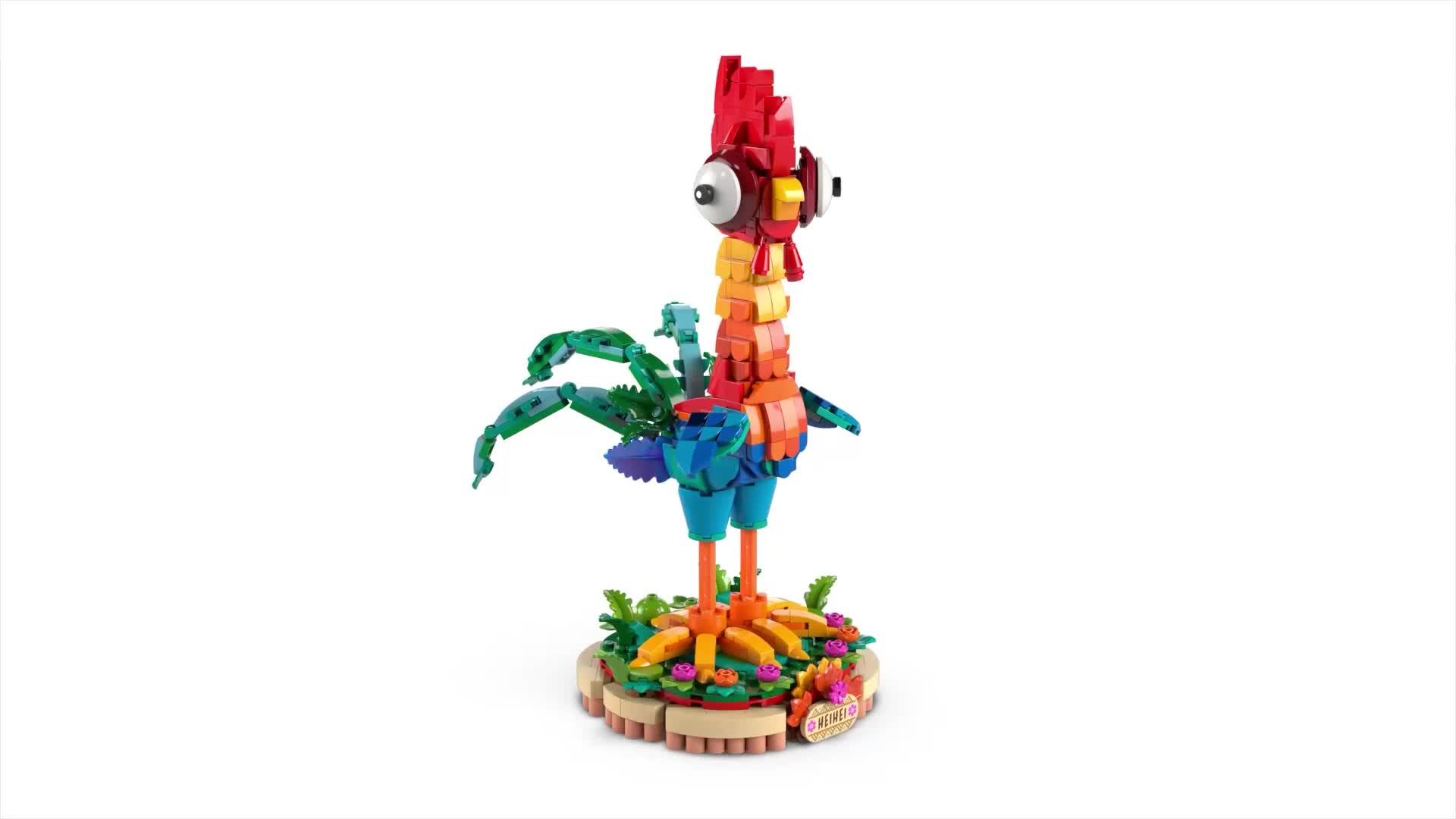 Video of lego-disney-princess-moana-2-heihei-buildable-animal-model-kit-43272