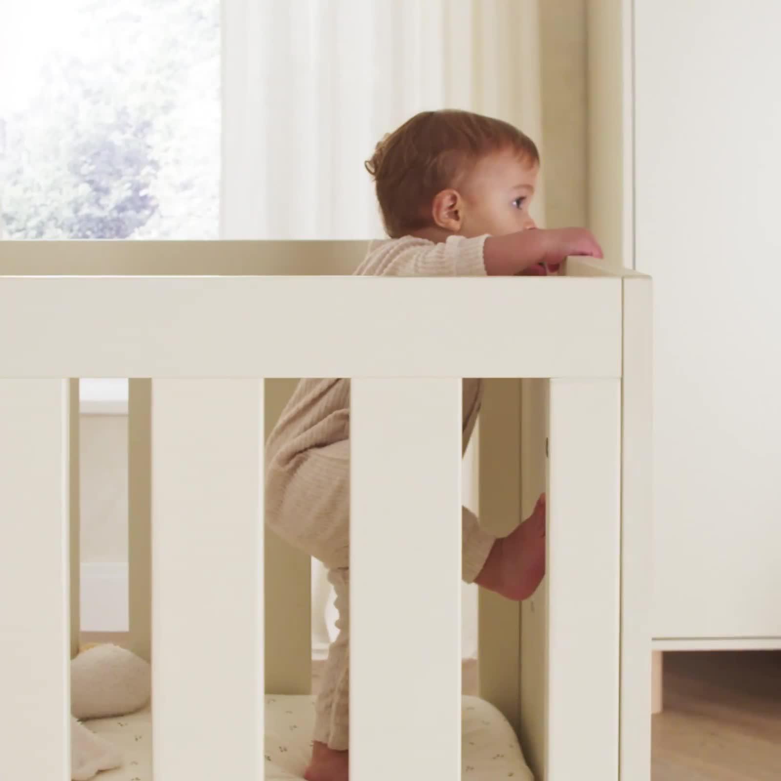 Video of cuddleco-harper-2-piecenbspnursery-furniture-set-cream-amp-ash
