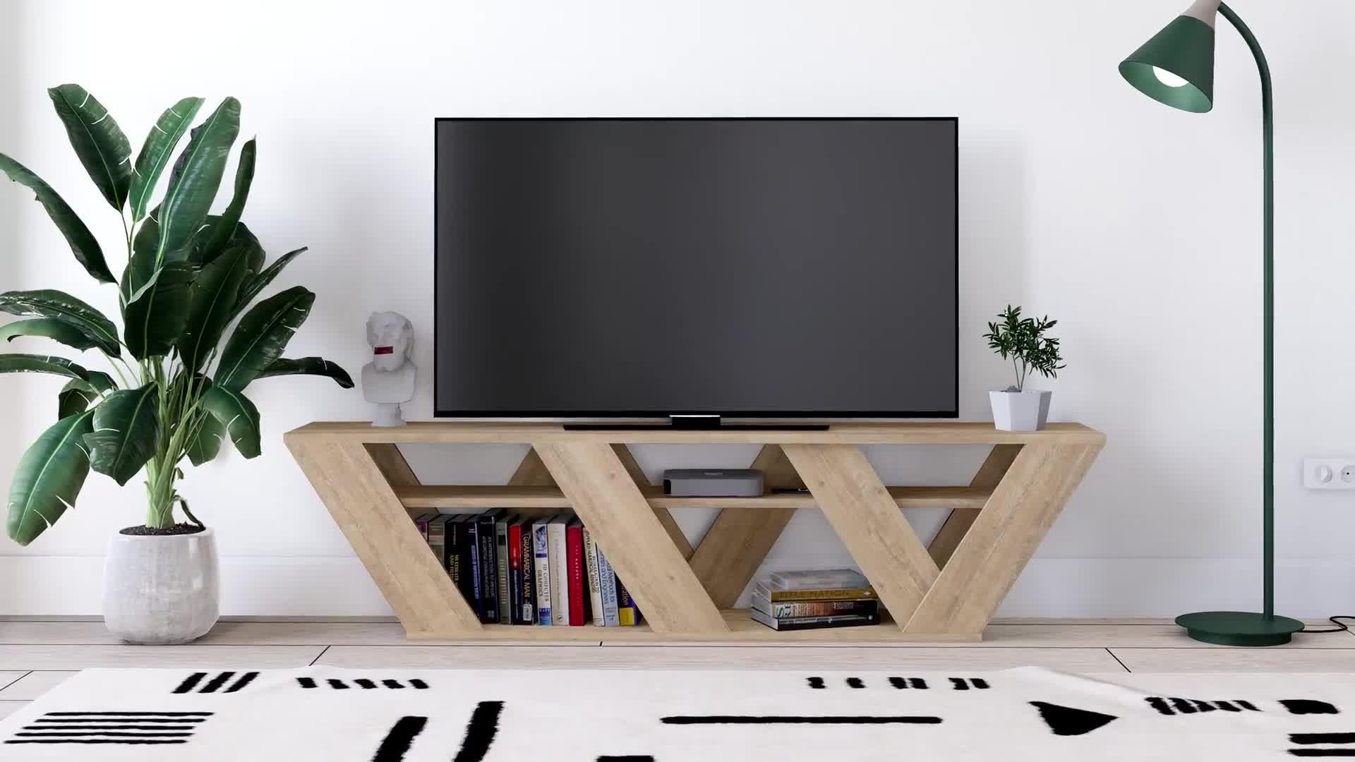 Video of decortie-ralla-tv-stand-mocha