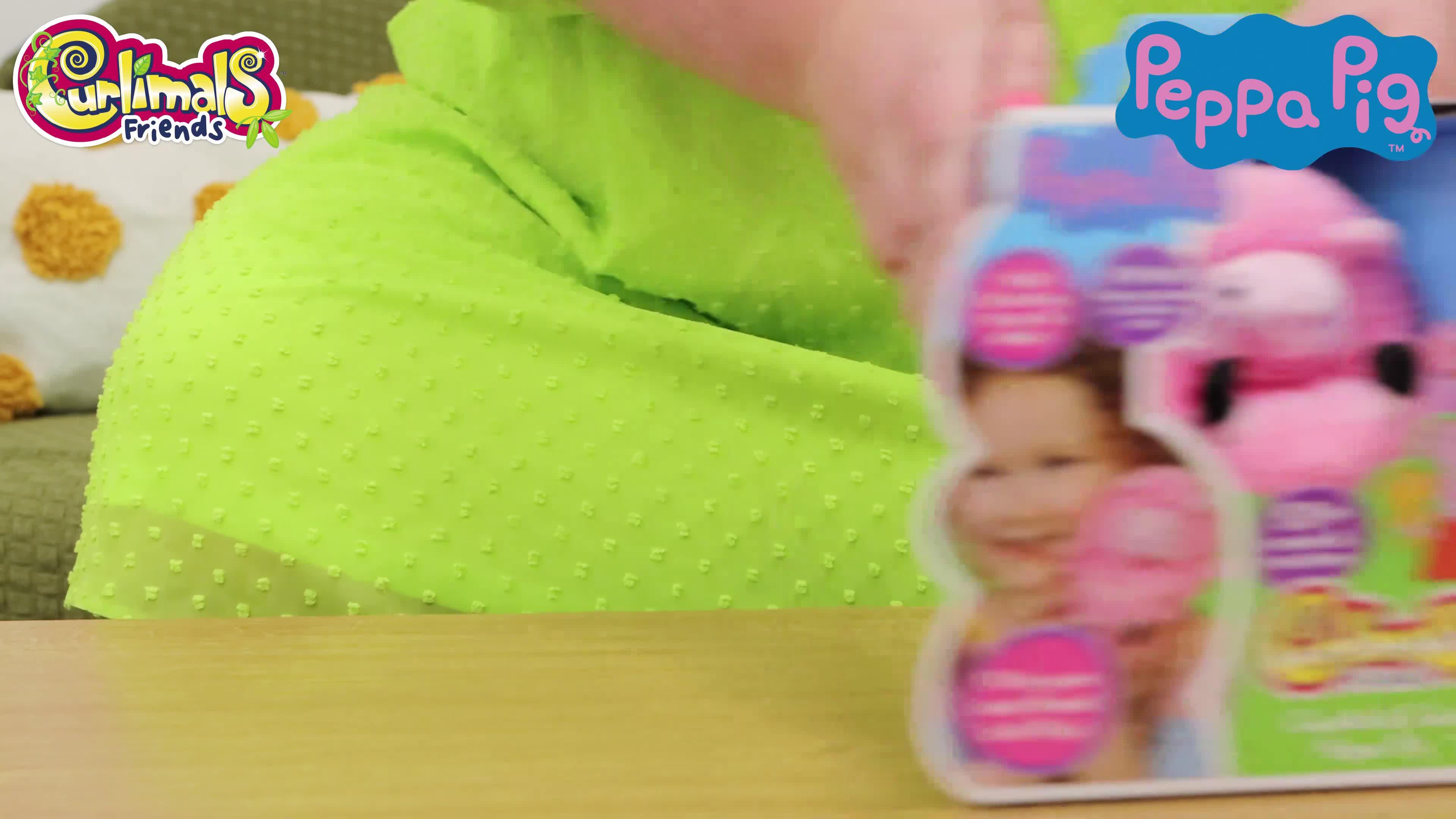 Video of curlimals-cuddle-and-curl-peppa-pig
