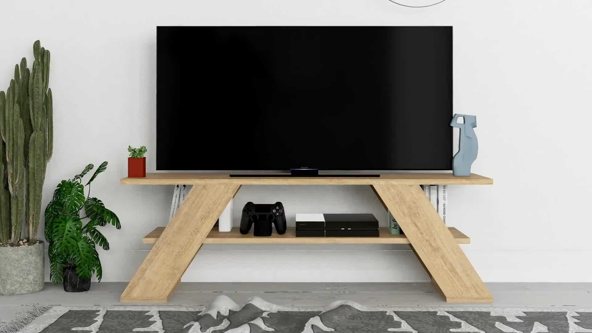 Video of decortie-farfalla-tv-stand-sandstone